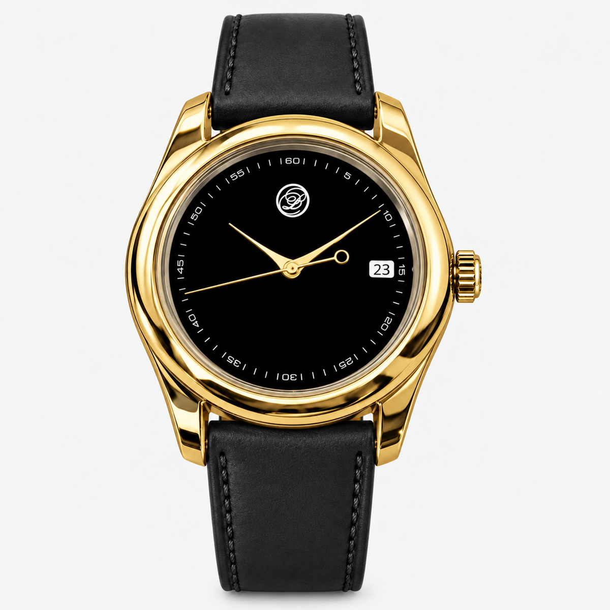 AVVIO — Gold Tone / Black Leather