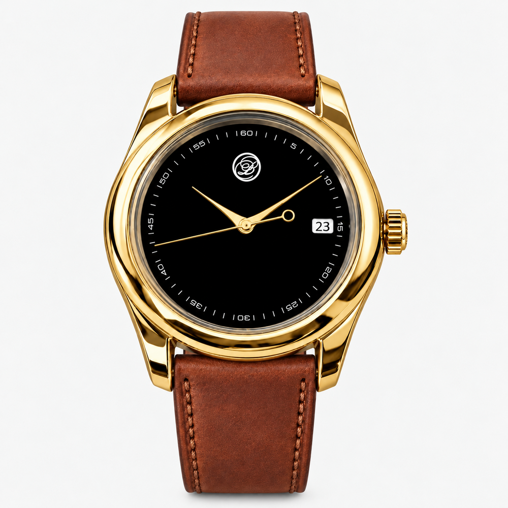 AVVIO — Gold Tone / Brown Leather