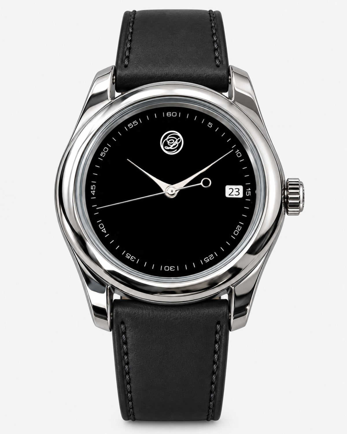 AVVIO — Steel / Black Leather
