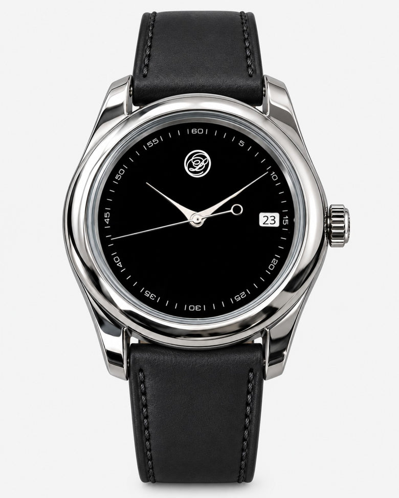 AVVIO — Steel / Black Leather